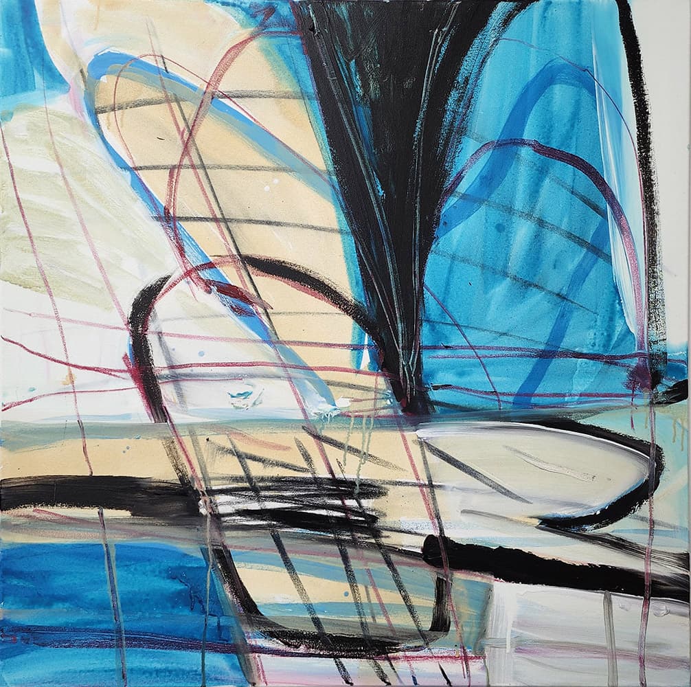곽지유, Untitled 2024 Acrylic on canvas, 93x93cm