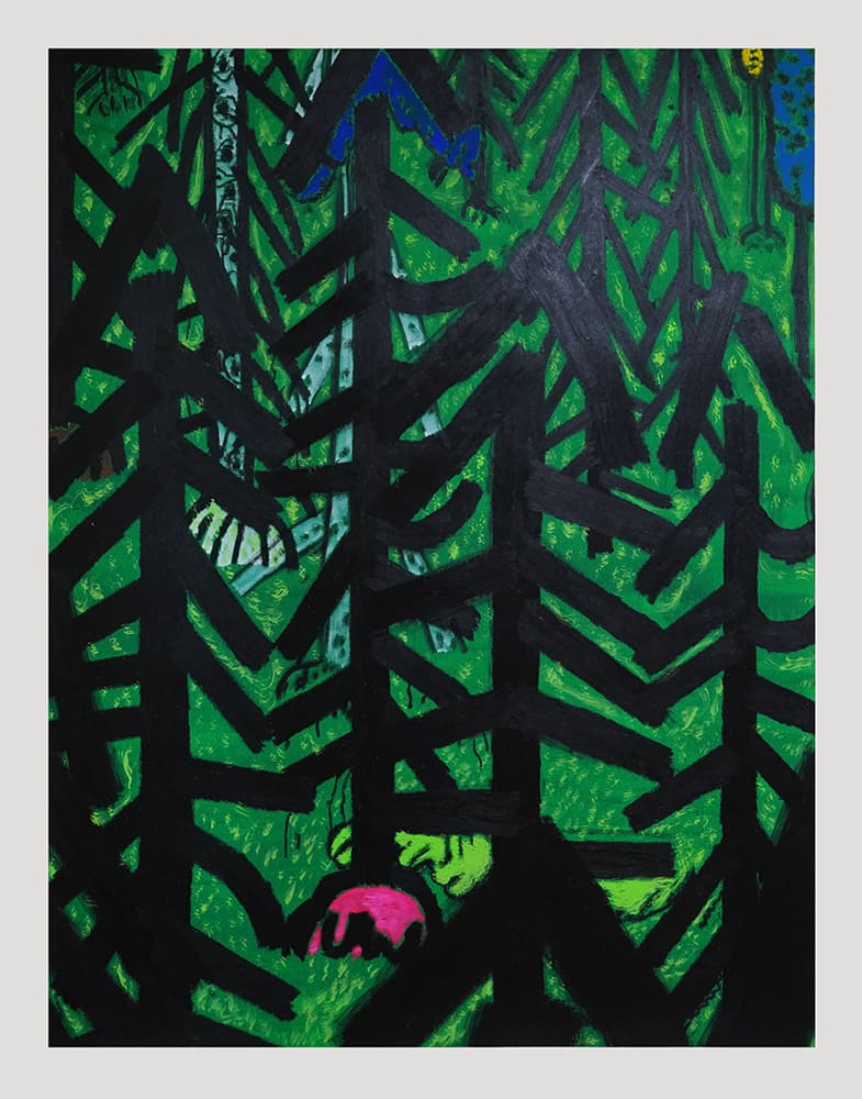 이미연 Engadin Woods #95 2024 Oil, acrylic on canvas 130x100cm