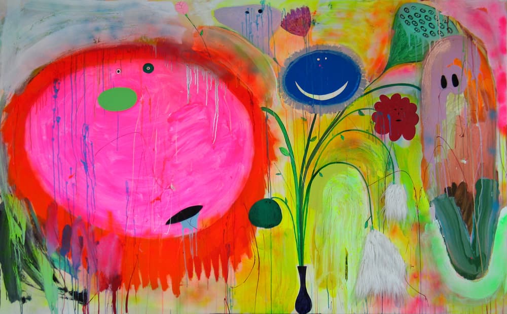 Solar System, 2014, mixed media on canvas, 217X136cm