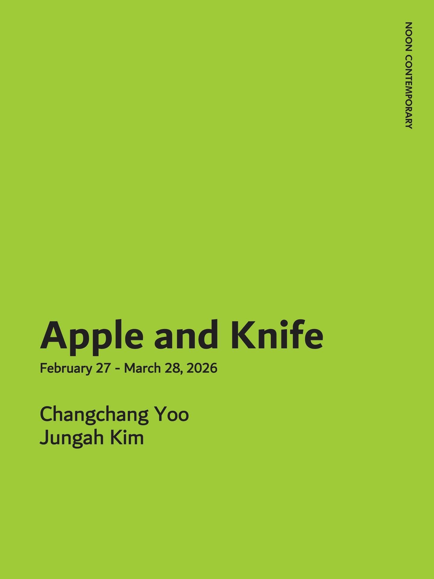 유창창, 김정아: Apple and Knife 사과와 과도 1