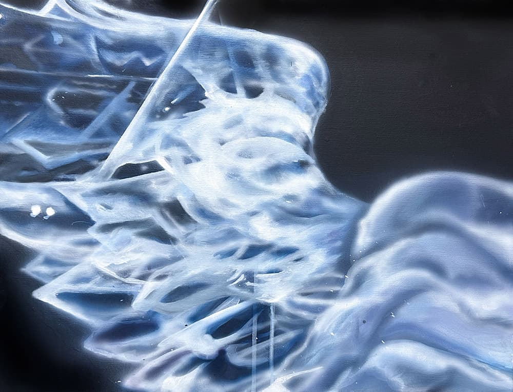 한정은, 당신이 나를 모르게 합니다, Acrylic,Air brush on canvas, 45.5x53cm, 2024