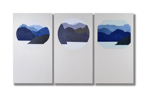 Hu Hai Ying, Between Landscape, 102x55x4cm, ceramic, 2017