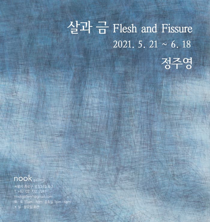 정주영 개인전: 살과 금 Flesh and Fissure 1