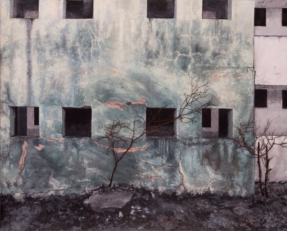 전은희 Empty nest, 한지에 채색 227x182cm, 2016
