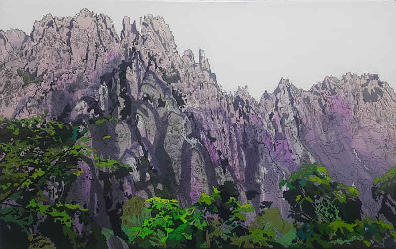 백정희_보랏빛 향기_acrylic on canvas_53x33.4cm_2016
