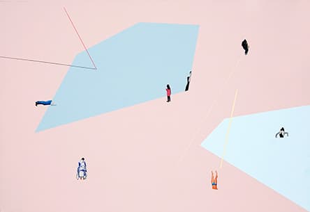 김보민_불면의 밤과 결핍의 낮_acrylic and oil on canvas_1216.8x80.3cm_2017