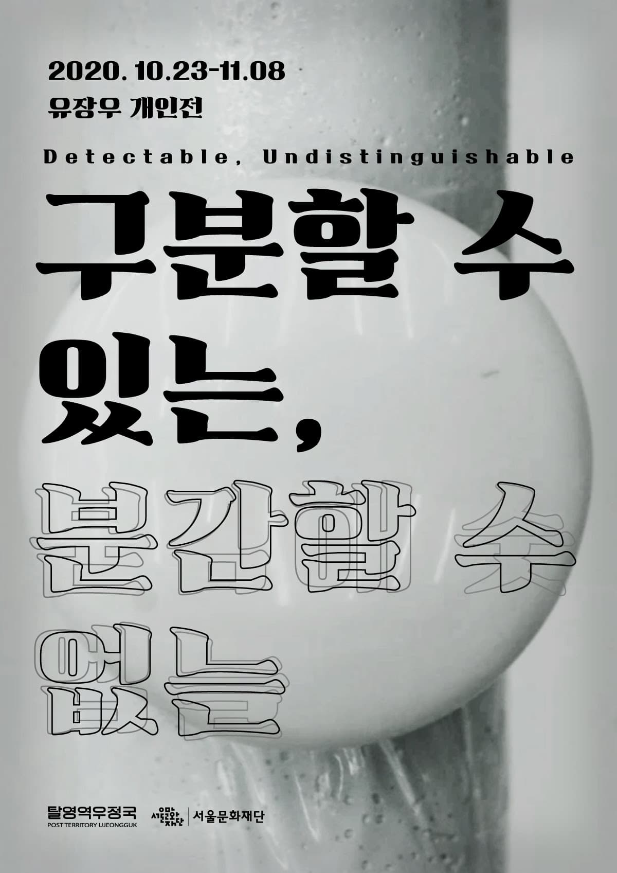유장우 개인전 : 구분할 수 있는, 분간할 수 없는 Detectable, Undistinguishable 1
