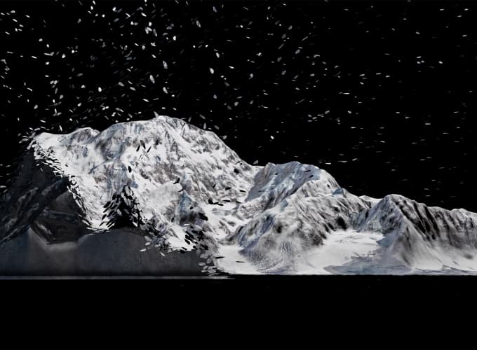 Yiyun Kang. Finite, 2021, Immersive audio-visual installation, 9.5 x 7.7 x 5 m / duration: 6' 20", Courtesy of the artist & PKM Gallery.