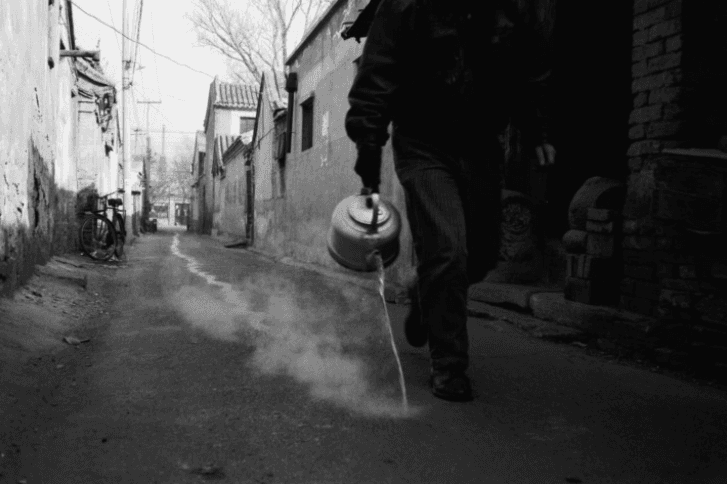 Song Dong A Pot of Boiling Water, 1995. set of twelve black and white photographs, 33.3 cm x 50 cm each