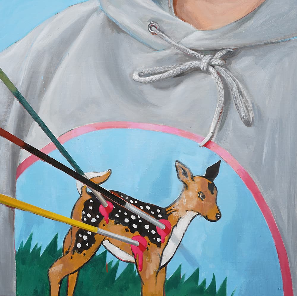 배준현_오해, 2023, 53x53cm, oil on linen