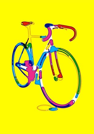 Steven Wilson, Bike, 2018, Indigo Print , 70x50cm