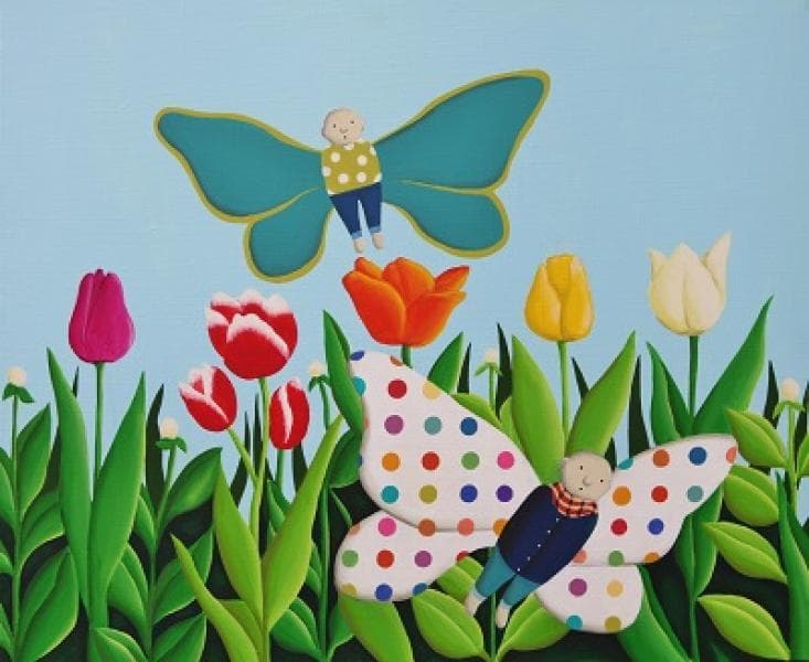 나비가 되다_60x72cm_캔버스에아크릴릭_2013