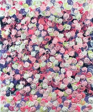 박중현, Rose SessionsⅡ-011(fleurs dans la vie), 8F(37.9x45.5cm), oil on canvas, 2018