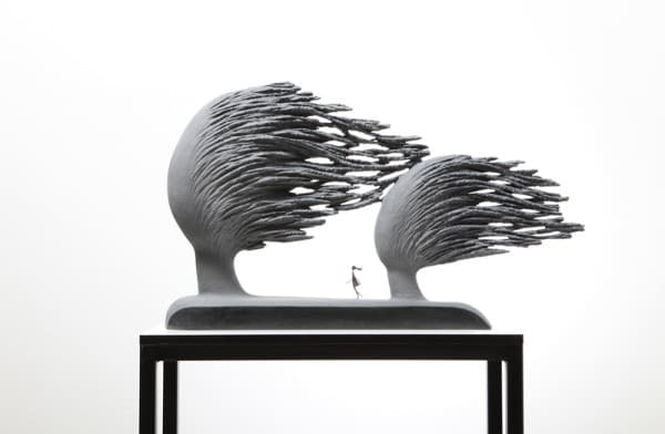 방준호 Wind, biack stone, 750 x 150 x 400 mm