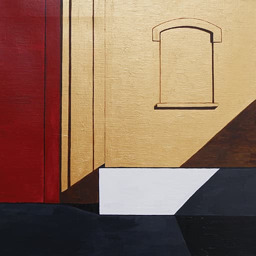 신건우, Fondazione Prada (Prada Foundation Museum Milano) 6, 45cm x 53cm, acrylic on canvas, 2020