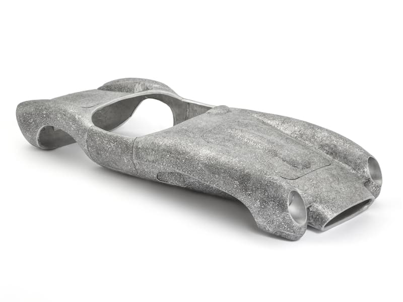 WIM DELVOYE, Untitled (Ferrari Testarossa 1:2) 2017, Embossed aluminium, L 200 x 87 x H 40 cm © Studio Wim Delvoye, Belgium