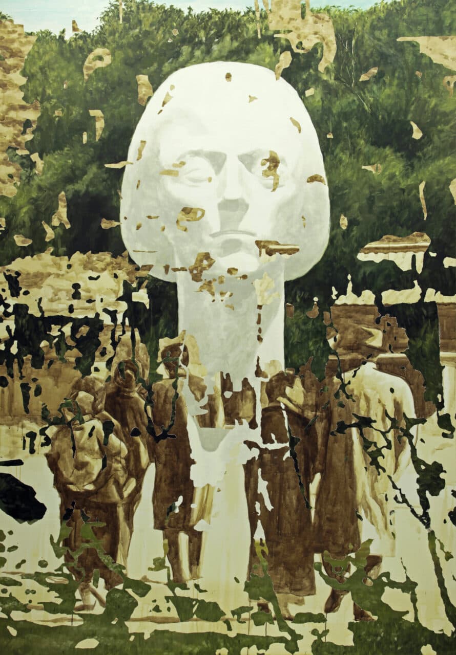홍순명, 흔한 믿음, 익숙한 오해 Typical belief, Typical misconception - 2021, 2020, 캔버스 위에 아크릴물감.유채 Oil. Acrylic on canvas, 259x182cm
