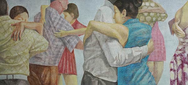 오래된 몸짓, oil on canvas, 116.8x53cm, 2016