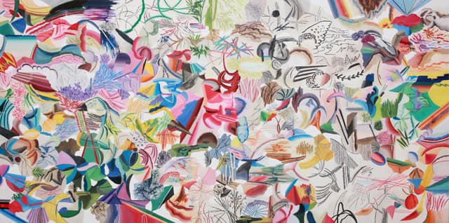 Woo Tae kyung, p.p_24, Oil and digital print on canvas, 80.3x160cm, 2017