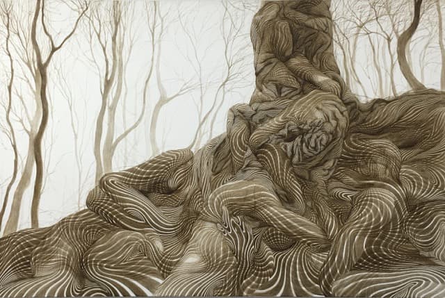 김효정, flourish, acrylic on canvas, 145.5x97cm, 2015 사진제공: 한미갤러리