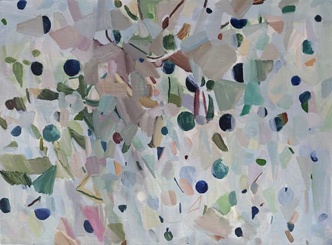 김혜나, Happy Triangles, 2016, Oil on canvas, 58.5 x 79 cm
