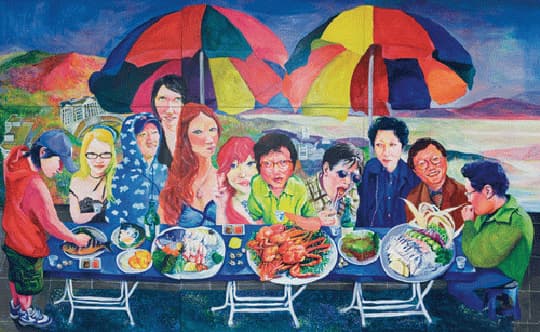 강권숙_the pleasing villa_캔버스에 유채_243×390cm_2006