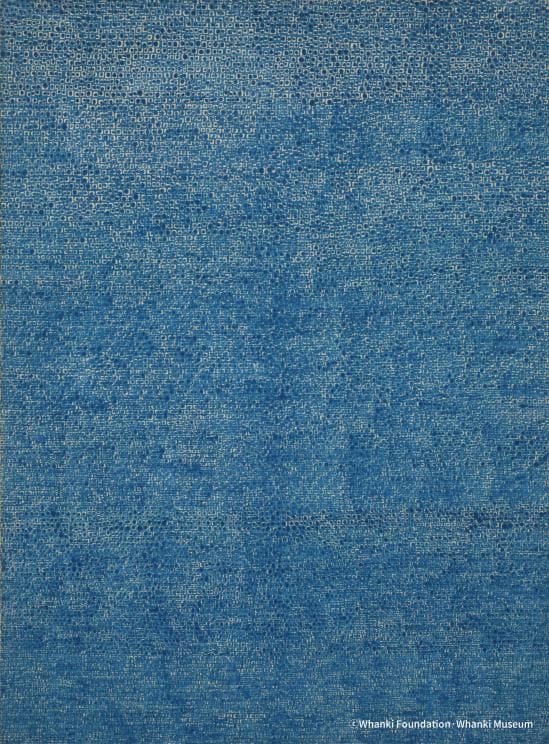 김환기, 10-VIII-70 #185, 1970, Oil on Cotton_292x216cm