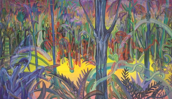 <웰컴 투 더 정글>, oil on panel, 112.1×193.0cm, 2015