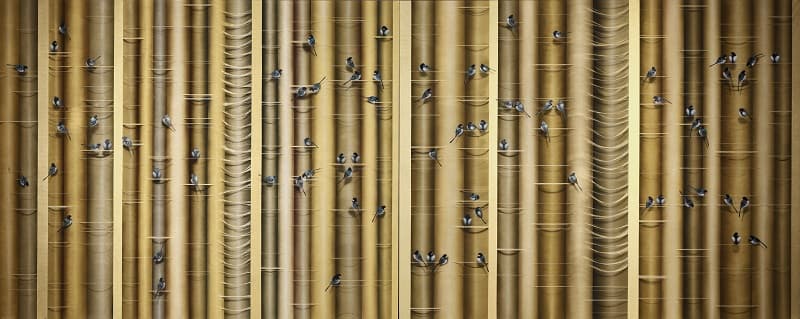 Plan B, 2016, Oriental water color on thick mulberry paper, 182x554cm