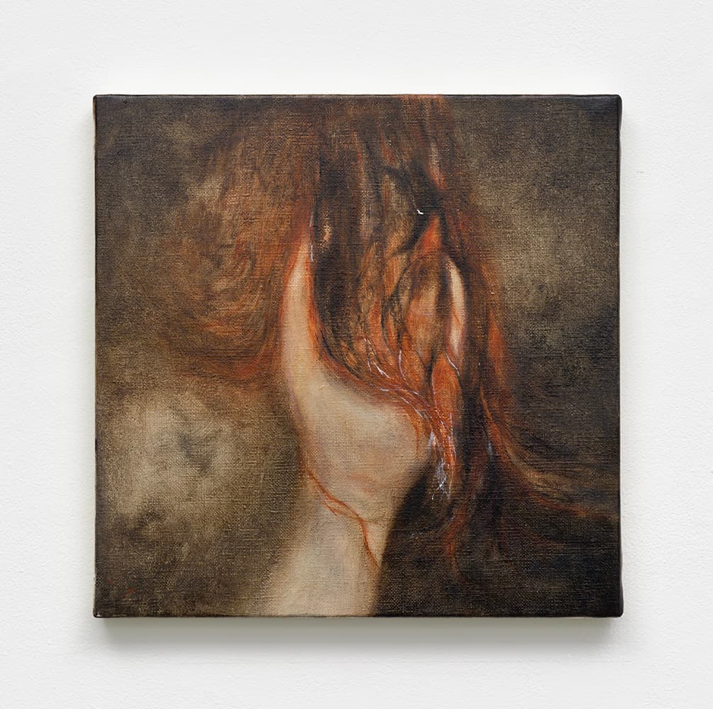 조은형 Cho Eunhyung, Hair, 2026, Oil on canvas, 27.5 x 27.5cm
© Courtesy of the artist