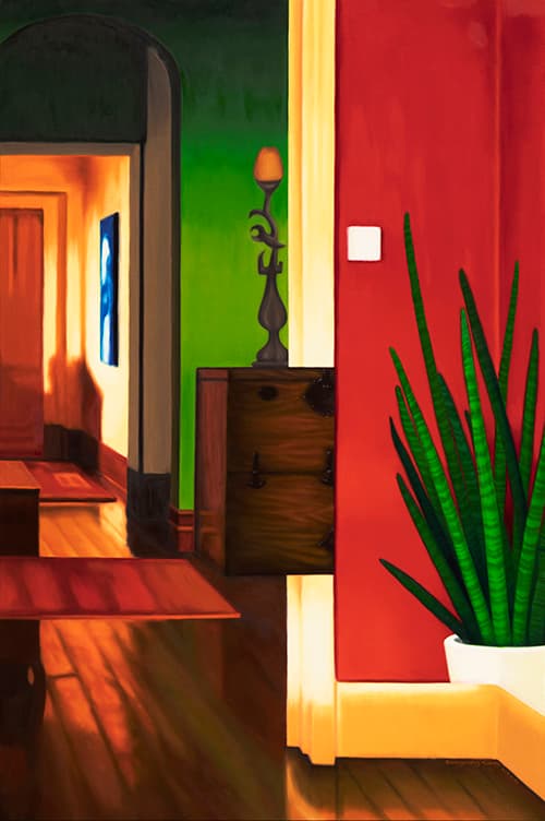 Eunyoung Song, 44(복도 a Hallway) oil on linen, 145x97cm, 2018~2019