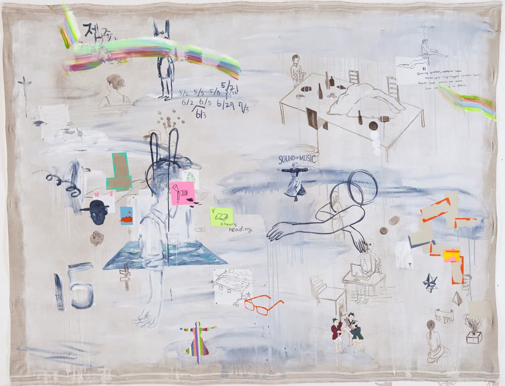 Afternoon_ Mixed media on linen_ 165x215cm_ 2015
