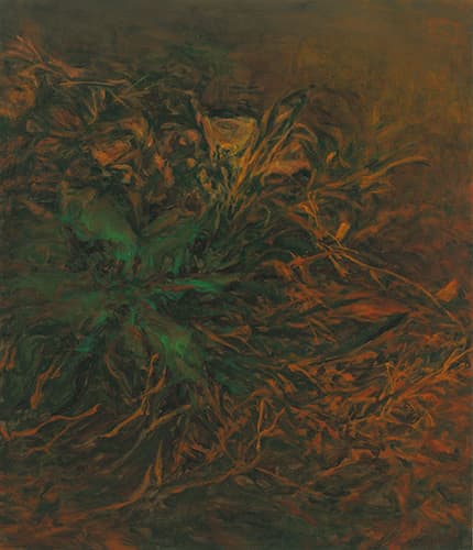 Hyunjung Kim, 밤 꽃 Night Flower, 2015, Oil on canvas, 53x45cm