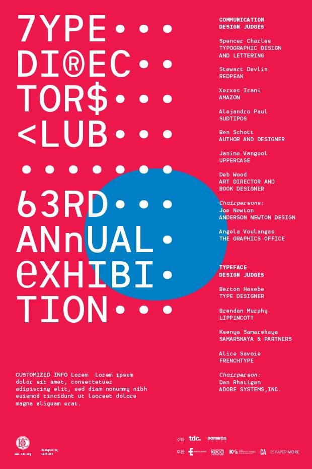 Type Directors Club New York 2017 Exhibition in Seoul 1