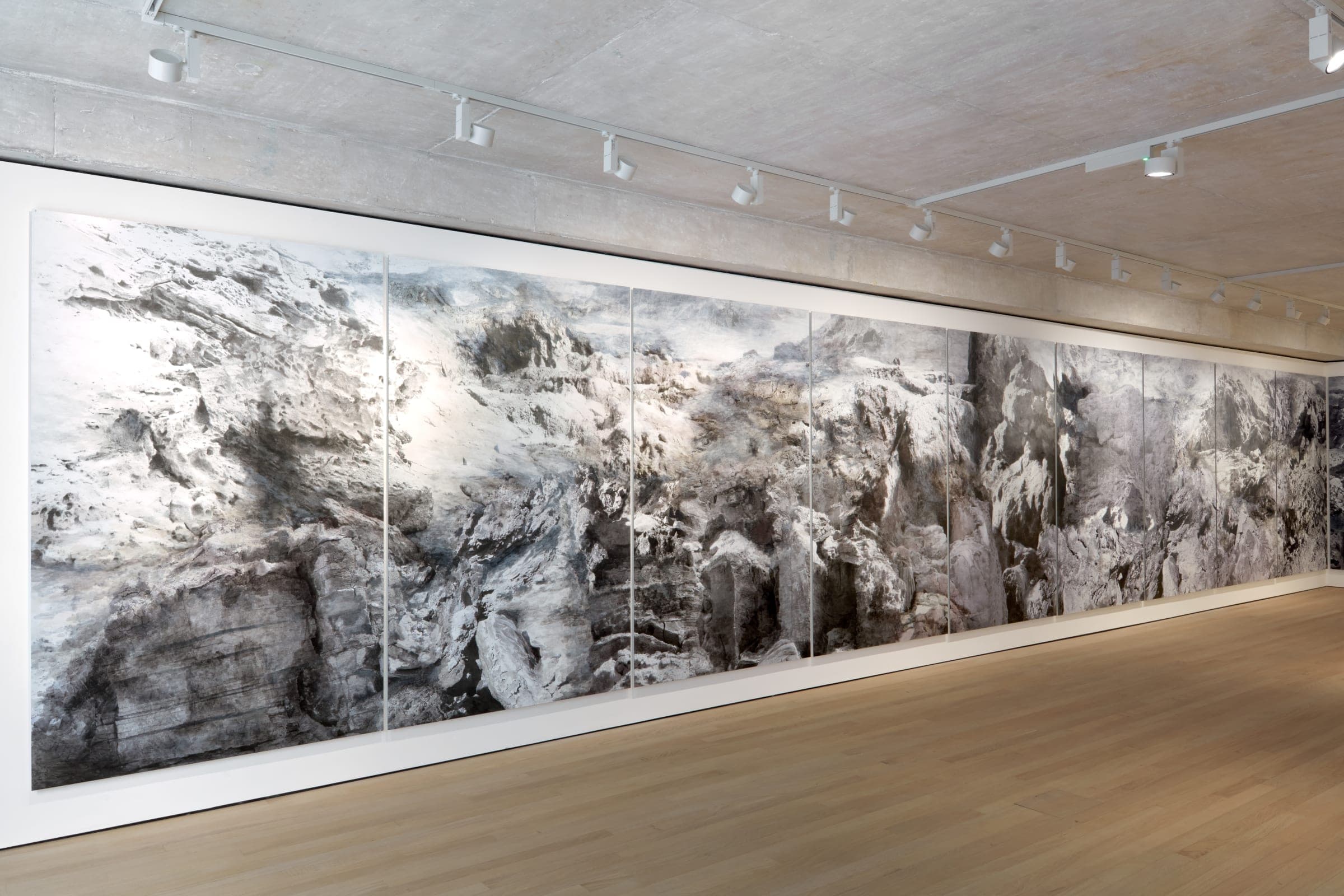 Marie Cloquet Earth, Wind, & Fire I, 2022 UV print, polymer UVLS varnish & natural pigments on dibond 9 parts, each: 240 x 148 cm 94 1/2 x 58 1/4 in