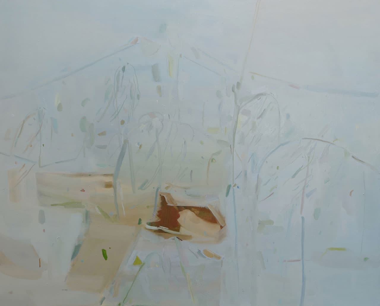 foggy blue_130x162cm_Oil on canvas_2015
