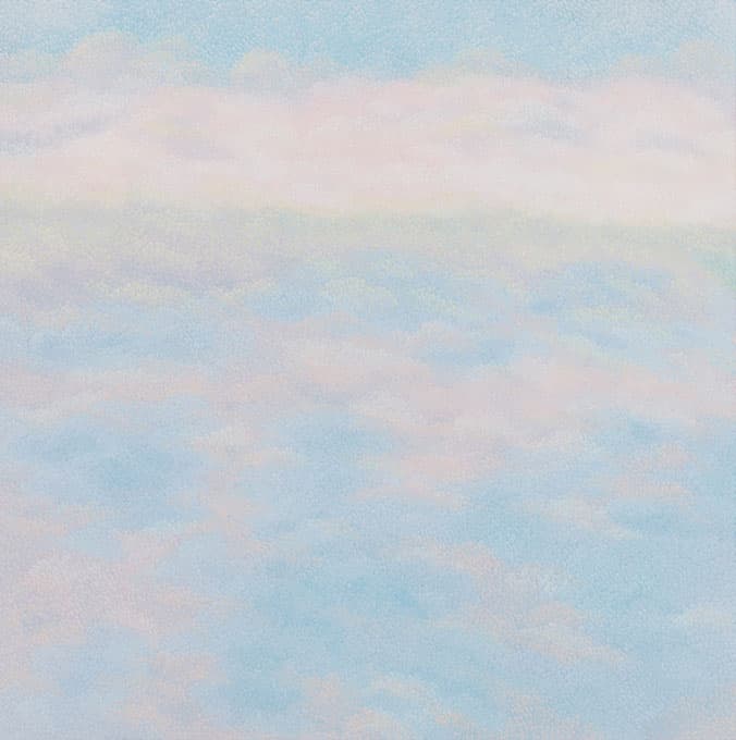 윤겸, 아스라이, 2017. oil on canvas, 130x130cm