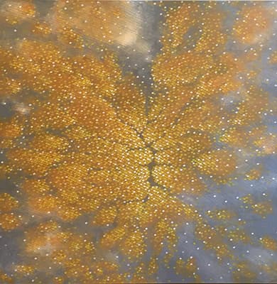 강호숙, Alchemy26, 2019, Acrylic on canvas, 122 x 122 cm