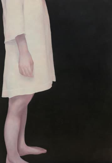 한지민, 소녀2, oil on canvas , 116.8×80.3cm, 2018