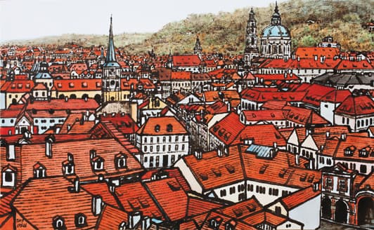 Prague 6 Oil_Watercolor on Canvas 89.4X145.5cm 2015