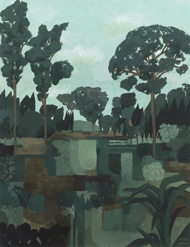 김현수_기다리는 숲_장지에 채색_116.8×91cm_2020