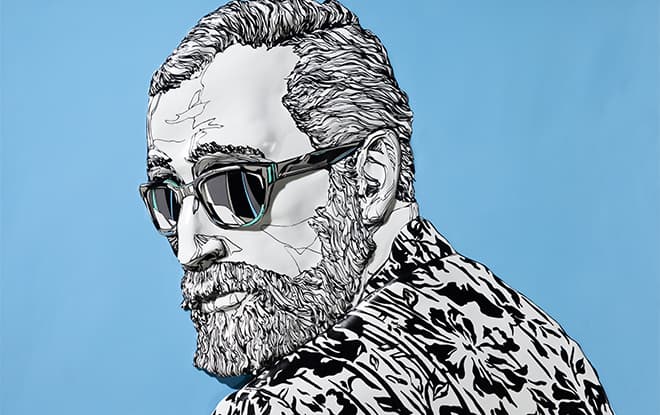 배수민, 빈센트, 2015, 합성수지에 우레탄도장, 필름컷팅, 85x113cm
