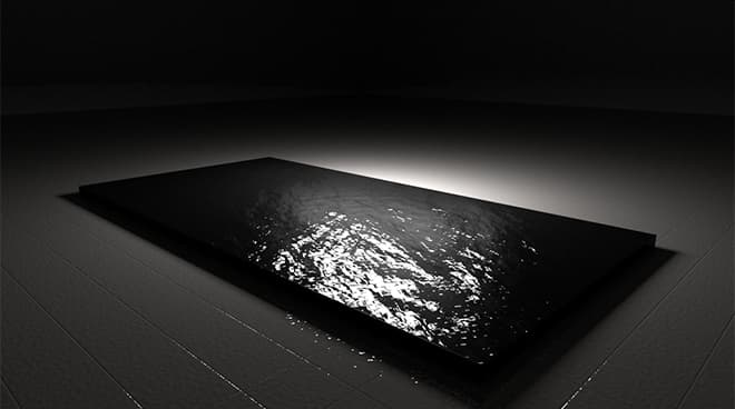 김기영, 積, 2018, 철, 물, 기계장치, 210x210x50cm