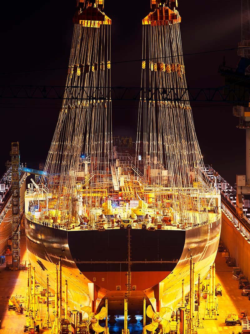 조춘만, K191371-선박건조 IK191371-Ship Building 2019, fiber base inkjet print, 145 x 110 cm