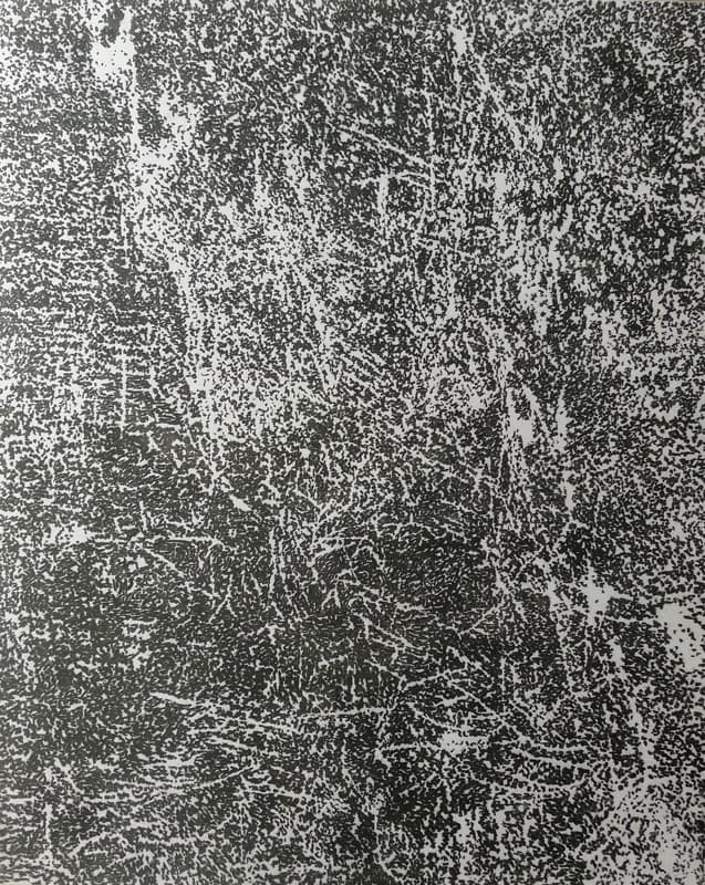 이영호, 감춰진 것을 드러내는(Interpèrte),  227.3X182cm, 장지위에 석채,목탄,먹, 2018