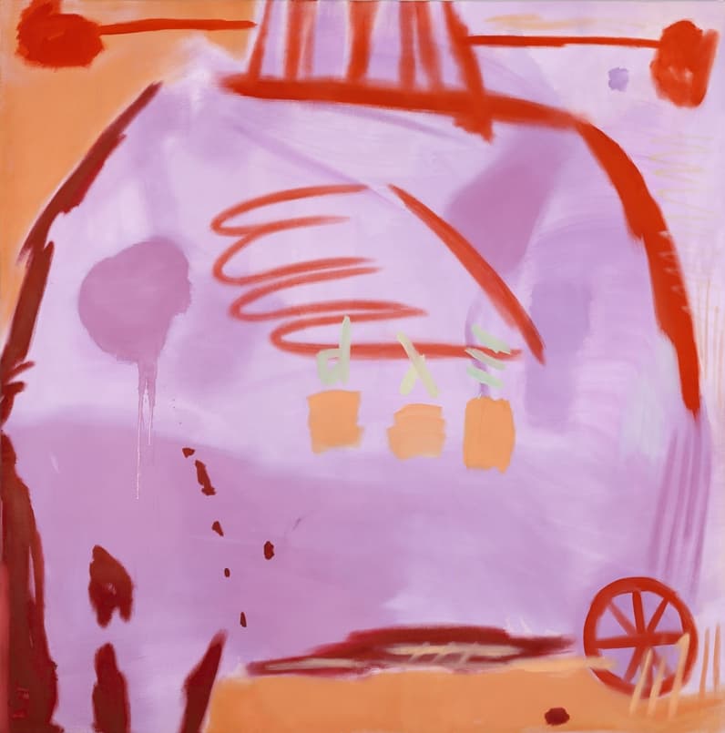 박경률, 그림 4, 2020, 캔버스에 오일, 165x165 cm