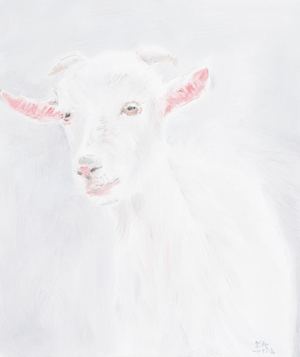 염소군, oil on canvas, 53x45.5cm , 2016