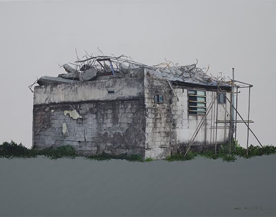 박인선, 뿌리 series, 2015, mixture, 45.5×53cm