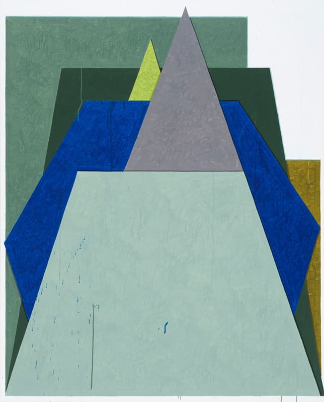 Hyunsun Jeon, Two Cones, watercolor on canvas, 162.2x130.3cm, 2018