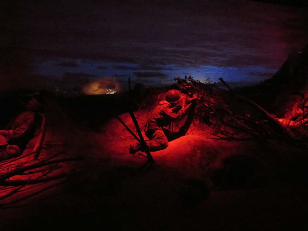 마그누스 뱃토스, <승리의 외침> Magnus Bärtås, Claims of Victory, 2015, HD-video installation, two projections on glass, looped, 4 min. 34 sec. and 4 min. 48 sec.,